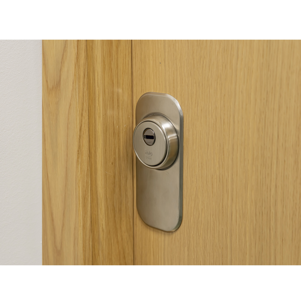 Roestvrijstalen sierplaat 165x75mm voor veiligheidsschilden
