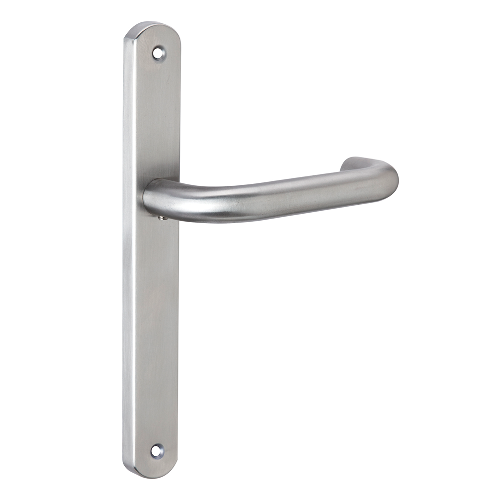 Manilla con placa estrecha de acero inoxidable para puertas 603