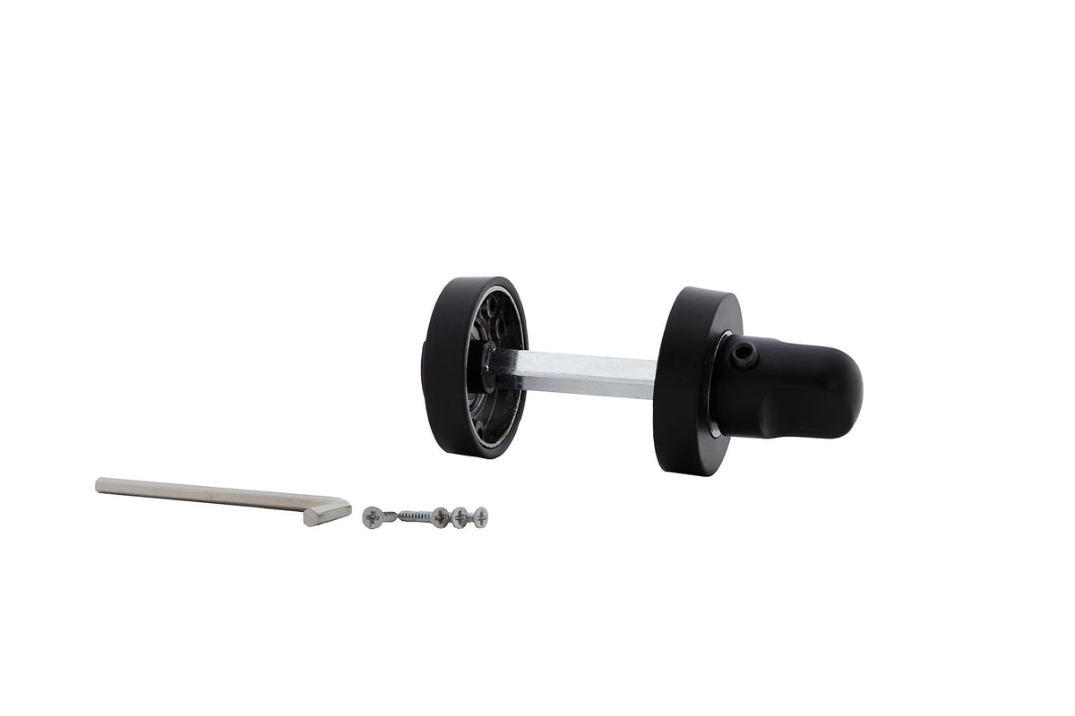 Condena de 35mm de diámetro en acabado negro para puertas