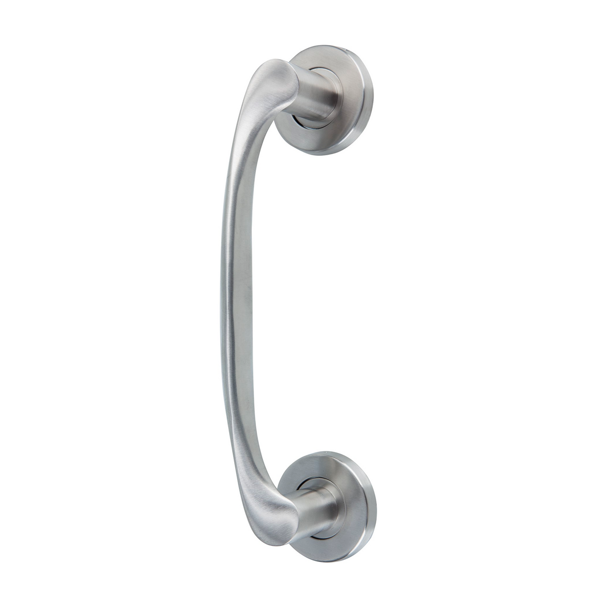 Manillón ola de acero inoxidable con roseta redonda modelo 134 para puertas