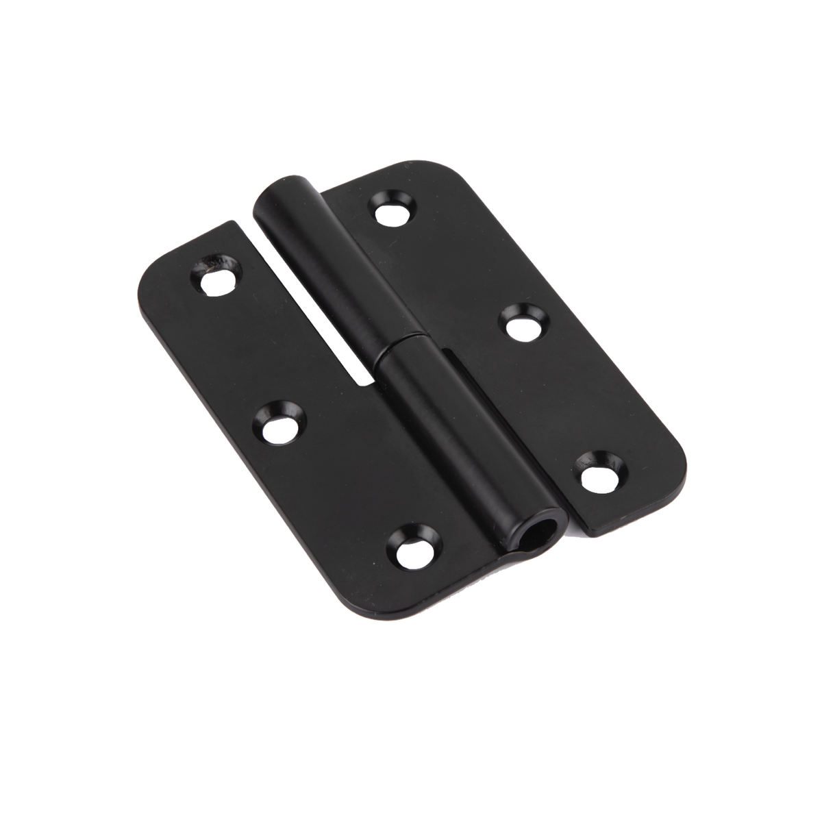 Cerniera a perno in acciaio inossidabile finitura nera a bordo tondo per porte 90mm x 65mm