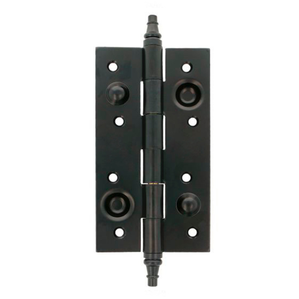 Cerniera di sicurezza speciale nera con bordo a spigolo vivo per porta blindata, altezza 150 mm