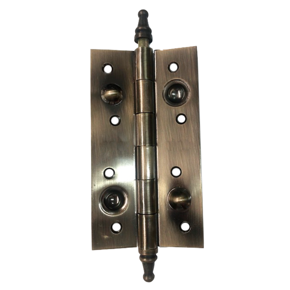 Cerniera di sicurezza speciale in acciaio a bordo dritto con finitura color cuoio per porte blindate