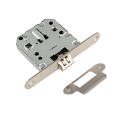 Scrocco unificato reversibile bordo tondo in acciaio inossidabile interasse 47mm per porte interne
