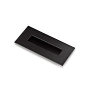 Maniglia a incasso rettangolare nera 3790 da 155x73mm per mobili e armadi